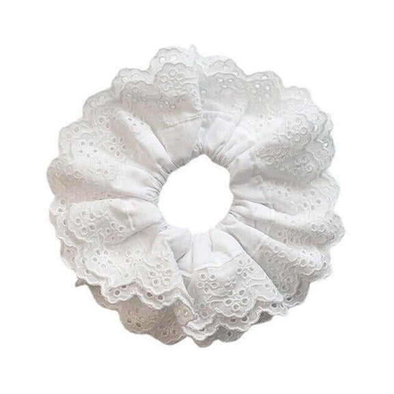 Lttoisl® Lolita Lace Scrunchies Flower Temperament Hair Rope Lace BEST Hair Large D8V9