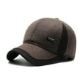thumbnail image 1 of Lttoisl® NEW Men Winter Baseball Cap With Ear Flaps Warm Cotton Snapback Cap Hat Plain H5F8, 1 of 9
