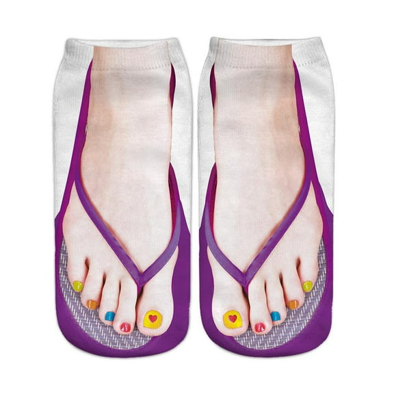 Lttoisl® Novelty Joke Flip Flop Socks Pink Funny Christmas Stocking Filler R9Y9