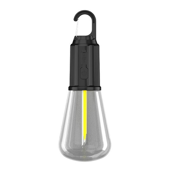 Portable Rechargeable LED Camping Tent Light Bulb for Outdoor Activities like Hiking and Fishing, Made of ABS