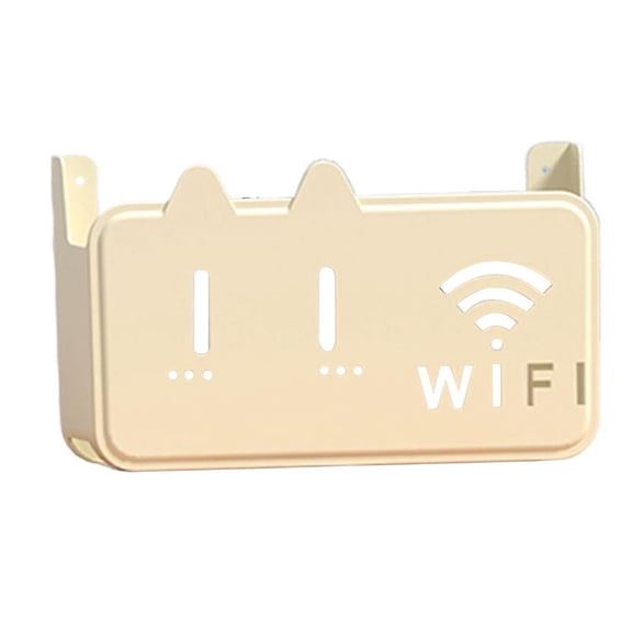 Lttoisl Router Storage Box, 9.45 x 5.51 x 2.36 in, Hidden Cable Holes for Cord Management, Keeps Desk Tidy and Organized