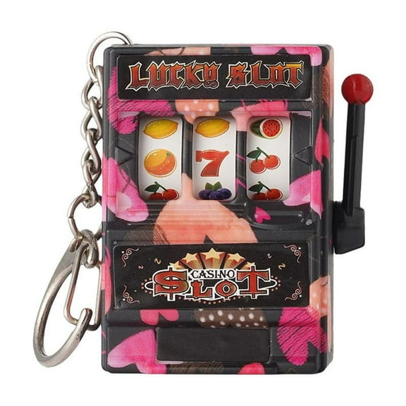 Lttoisl® Simple Fashion Fruit Machine Slot Machine Keychain Creative Key Gift Accessories Q6X3
