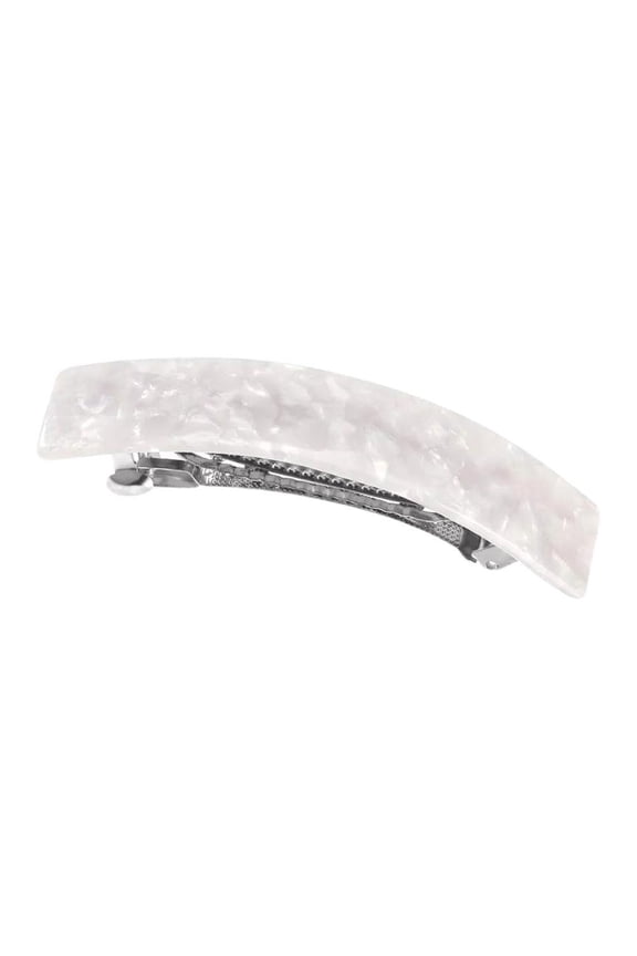 Multicolored Large French Barrette Hair Clip - Acrylic and Alloy Material, Korean-Inspired Design for Various Hairstyles and Occasions