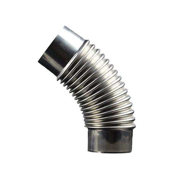 Lttoisl Stainless Steel 45 Degree Elbow 6cm Flue Stove Pipe For Outdoor Camping Chimney G1O1
