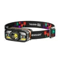 thumbnail image 1 of Motion Sensor Headlamp with Multiple Light Sources, Dual Modes, Rainproof, ABS Material for Outdoor Night Activities, 1 of 9