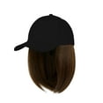 thumbnail image 1 of Lttoisl® Synthetic Hat with Wigs Short Straight Bob Wig Baseball Resistant Cap U9A7, 1 of 1