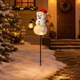 thumbnail image 1 of Ltvvegg 31in Solar Snowman Light Decorations, Solar Christmas Lights Outdoor with Stake, Outdoor Waterproof Solar Powered Garden Snowman Lights, Christmas Yard Decor, 1 of 7