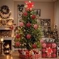 thumbnail image 1 of Ltvvegg 9 Pack Christmas Tree Ornaments Set, 3.15 in Classic Shatterproof Christmas Balls Ornaments Decorations, Plastic Hanging for Xmas Tree Christmas Gifts Party Decorations, Red, 1 of 6