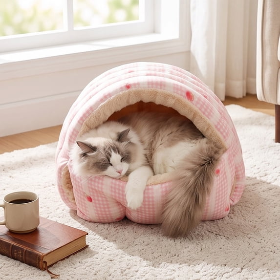 Ltvvegg Cat Bed Cave Bed, Cat Bed for Indoor, Dual-Sided Cushion ...