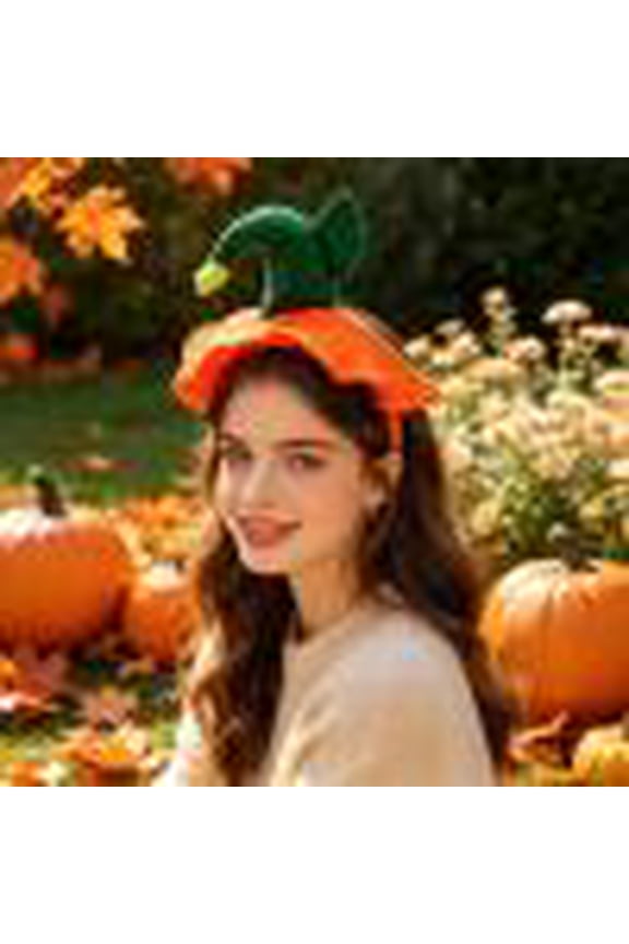 Halloween Headbands for Women, Pumpkin Hairband Headwear for Halloween Costume Cosplay Party Favors