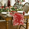 thumbnail image 1 of Ltvvegg Snowflakes Christmas Table Runner Home Party Decor 13x72 Inch, Red Winter Holiday Seasonal Kitchen Dining Christmas Table Decorations, 1 of 6