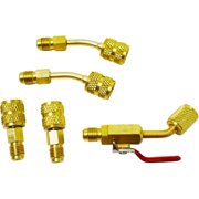 Lu-Hawk R410A 5-Piece Mini-Split Adapter Kit, 5/16 to 1/4 in, Shutoff Valve