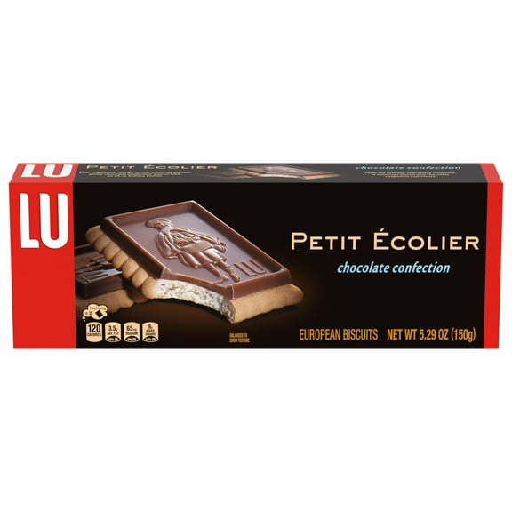 Lu Petit Ecolier European Milk Chocolate Biscuit Cookies, 5.29 oz