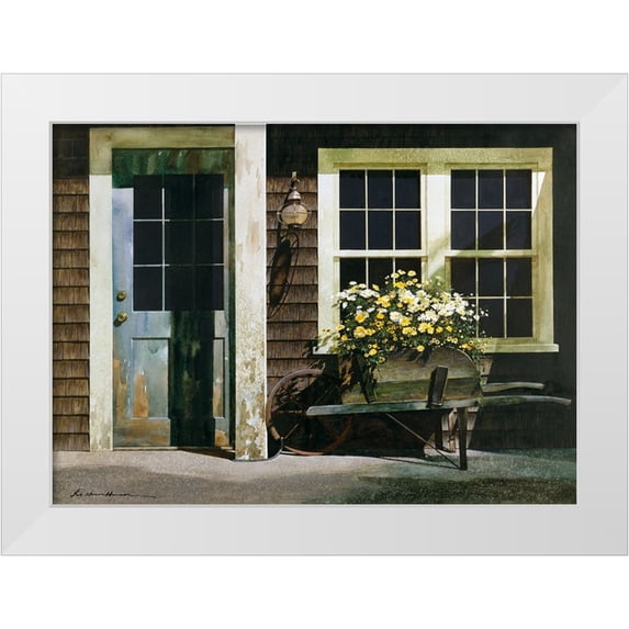 Lu, Zhen-Huan 24x19 White Modern Wood Framed Museum Art Print Titled - Weathered Post