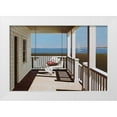 thumbnail image 1 of Lu, Zhen-Huan 32x23 White Modern Wood Framed Museum Art Print Titled - Flower Basket On Swing Chair, 1 of 4