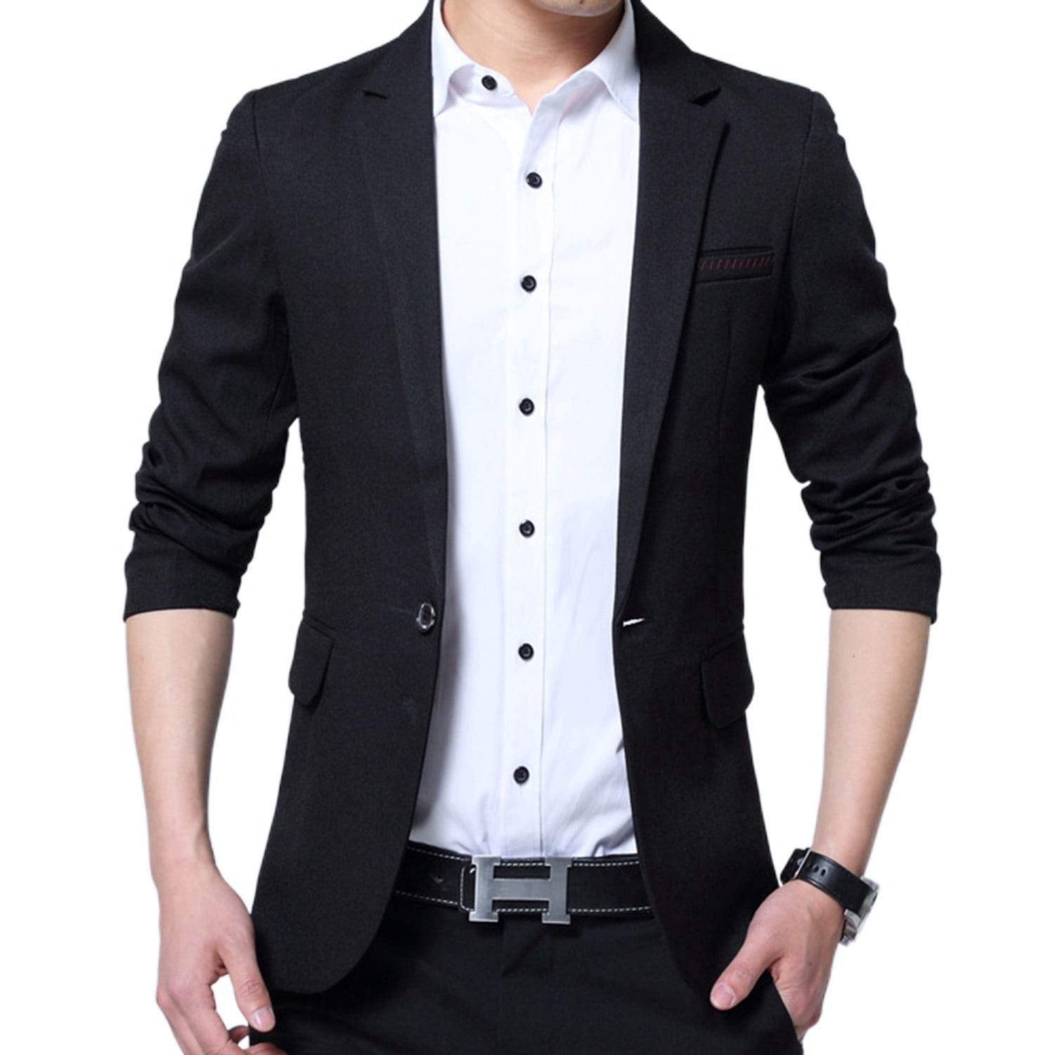 Business Blazer - Pattenred Sport Coat - Winter Fabric Sport Coat - Z-Gray main image 1