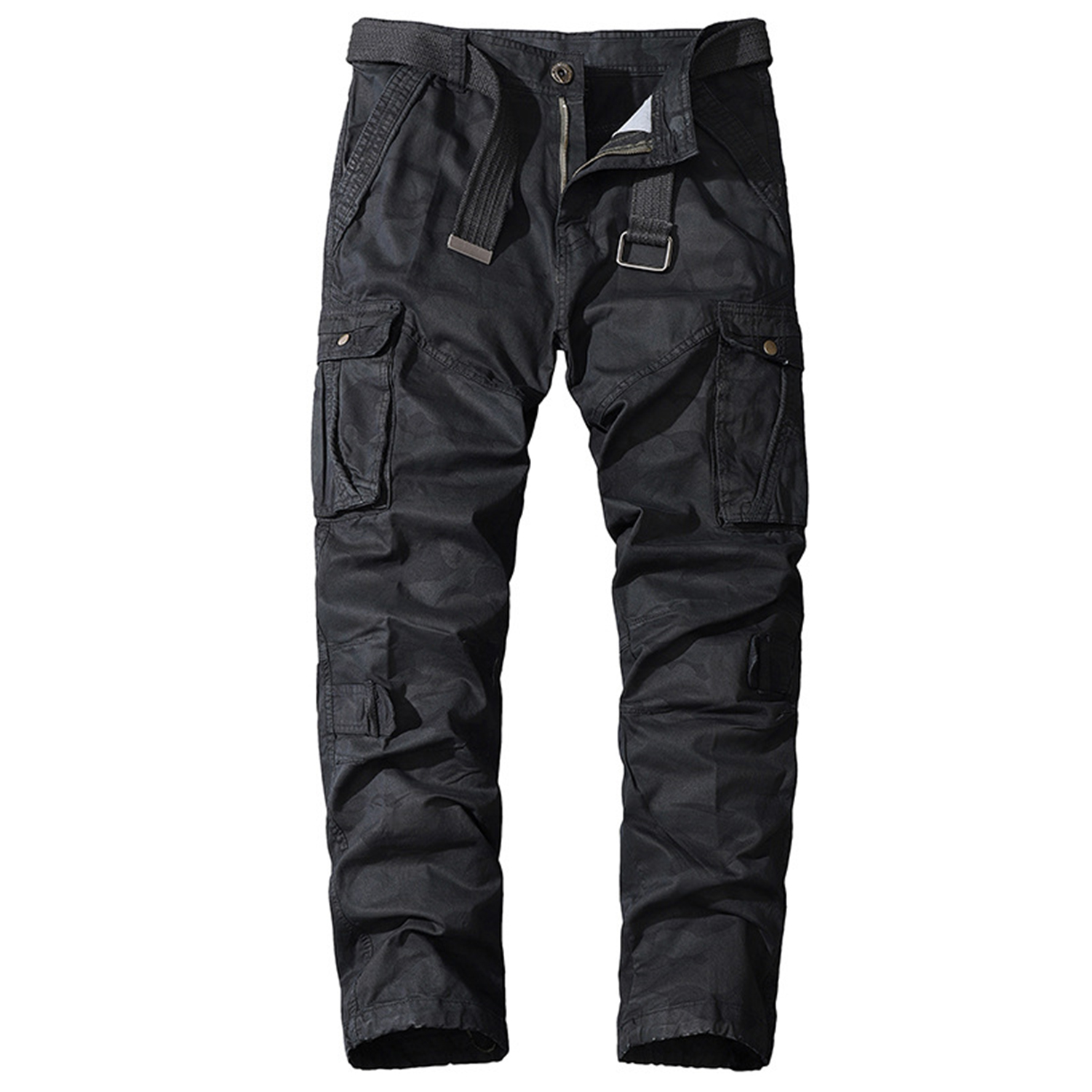 Men's Relaxed Fit Cargo Pants - Military Camo Combat Work Pants With 8 Pockets