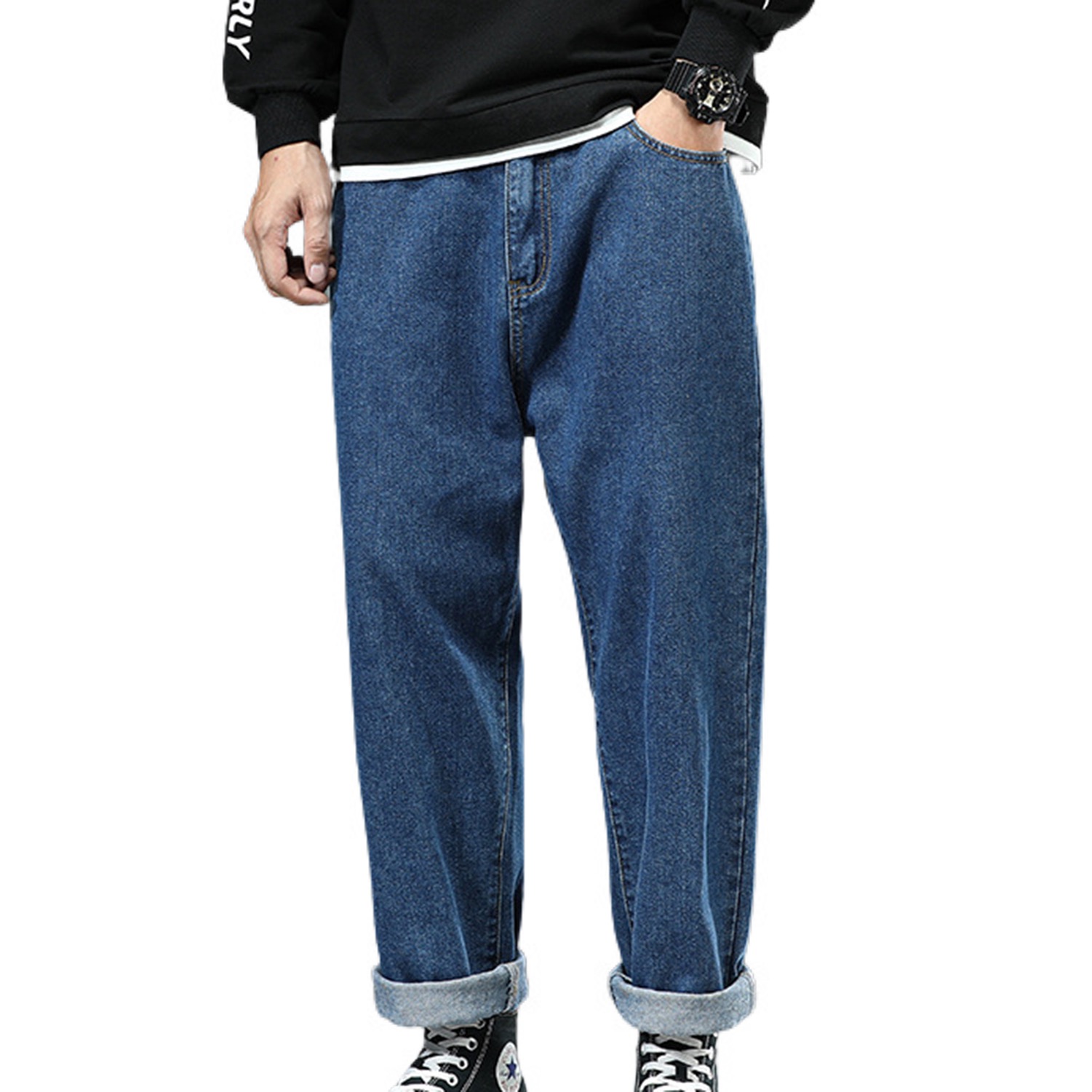 Chic elastic waist jeans best sale