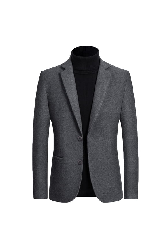 SWSMCLT Men's V Neck Blazer Sport Coat Fall Valentines Day Suit Jacket Cozy Classic Soft Grey5 X-Large