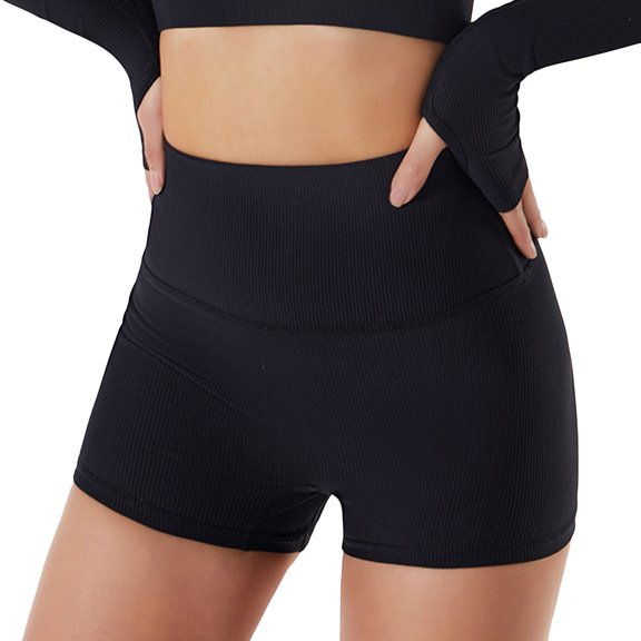 SWSMCLT Women's Boyshorts Butt Lifter Workout Sports Athletic Active High Waisted Biker Shorts Slim Fit Gym Tunny Control Jogging Hip Lifting Slimming Black 14