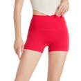 thumbnail image 1 of SWSMCLT Women's Soft Active Biker Shorts Running Yoga Pants High Waisted Yoga Shorts Tight Workout Short Red 12, 1 of 1