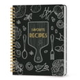 thumbnail image 1 of LuBudingJoy Blank Recipe Book to Write in Your Own Recipes, Sprial Bound Recipe Journal 8.5 x 11, 140 Blank Pages (Black), 1 of 7