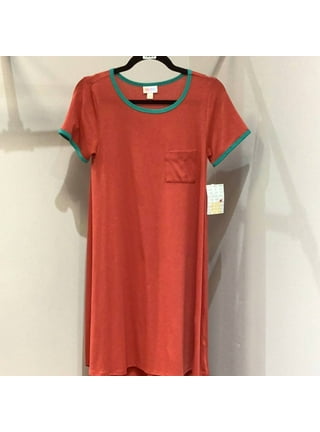 Lularoe Carly (Large), Solid Firey Orange - X0150, 14-16 : :  Clothing, Shoes & Accessories