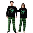 thumbnail image 1 of LuLiaMenton Christmas Pajamas Christmas Tree Rex Dinosaur Plaid Pjs Set, Men 3XL, 1 of 5