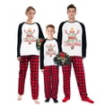 thumbnail image 1 of LuLiaMenton Christmas Pajamas, Reindeer Antlers Print, Matching Sleepwear, Plus Sizes, 2-3T-Kid, 1 of 6