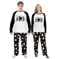 thumbnail image 1 of LuLiaMenton Couples Halloween Pajamas Set, The Boo Crew Print PJs, Long Sleeve Matching Sleepwear for Women Men, Womens 3XL, 1 of 5