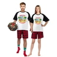 thumbnail image 1 of LuLiaMenton Family Matching Pajama Set Christmas in Summer Reindeer Beach For Couple Lover, Men L, 1 of 5