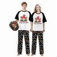 thumbnail image 1 of LuLiaMenton Feliz Navidad Gnomes White Matching Couples Christmas Pajamas Short Sleeve, 1 of 5