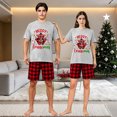 thumbnail image 1 of LuLiaMenton Matching Couples Christmas Pajamas Merry Cruisemas Plaid Short Sleeve Shorts Set, 1 of 5