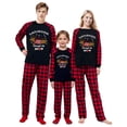 thumbnail image 1 of LuLiaMenton Matching Family Christmas Pajamas, Dachshund Through Snow Long Sleeve Red Plaid Pants, 1 of 5