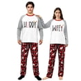 thumbnail image 1 of LuLiaMenton Matching Hubby Wifey Christmas Pajamas Couples Red Plaid Holiday Pjs, Womens L, 1 of 7