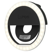 LuMee Studio Clip Light - Portable and Rechargeable LED Ring Light - Black