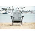 thumbnail image 1 of LuXeo Hampton Gray Poly Outdoor Adirondack Chair, 1 of 14