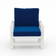 thumbnail image 1 of LuXeo Malibu HDPE Deep Seating Chair- White, 1 of 5
