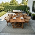 thumbnail image 1 of LuXeo Teak Dining Set, 4-Person, Modern Rustic Tuscany, 1 of 10