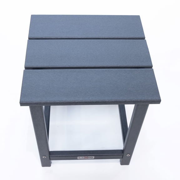 Vista 18" Gray HDPE Outdoor Side Table