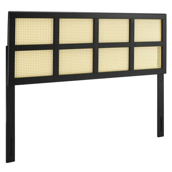 Modway Luana Cane King Headboard in Black