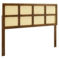thumbnail image 1 of Modway Luana Cane Queen Headboard in Walnut, 1 of 6