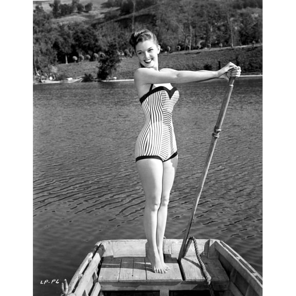 Luana Patten on a Printed Swim Suit Photo Print (8 x 10)