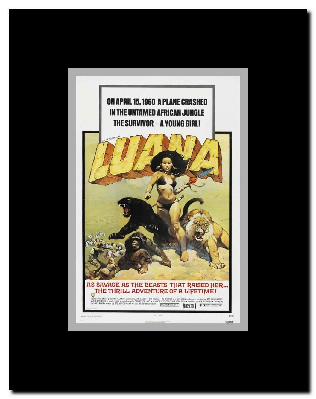 Luana the Girl Tarzan Framed Movie Poster