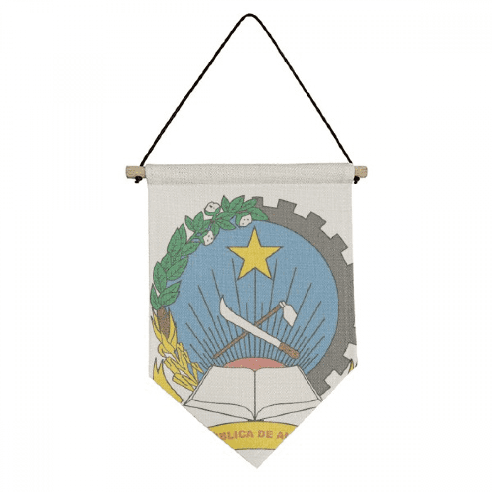 Luanda Angola National Emblem Canvas Flag Hanging Wall Art Decor Banner ...