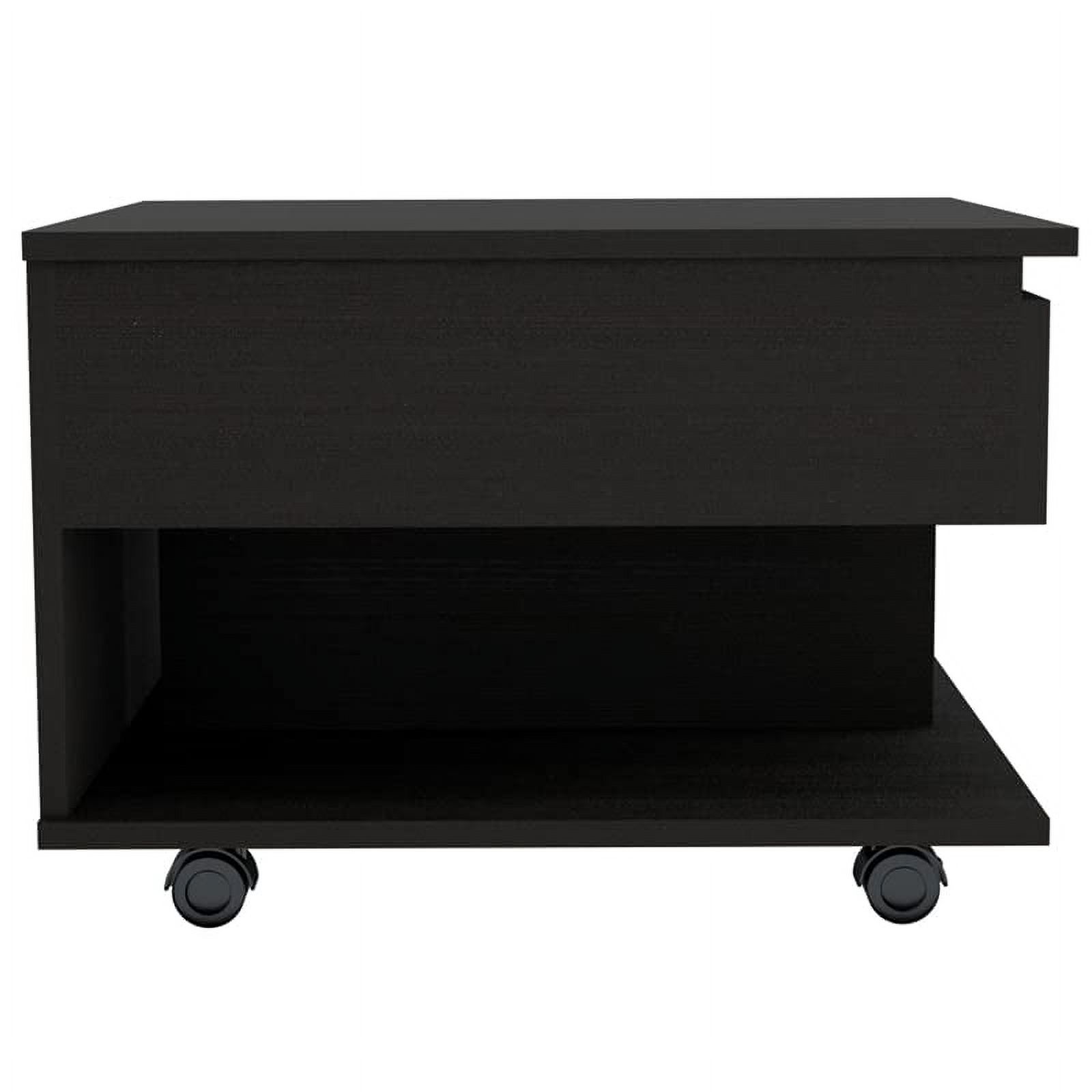 Luanda Lift Top Coffee Table Engineered Wood Coffee Tables In Black