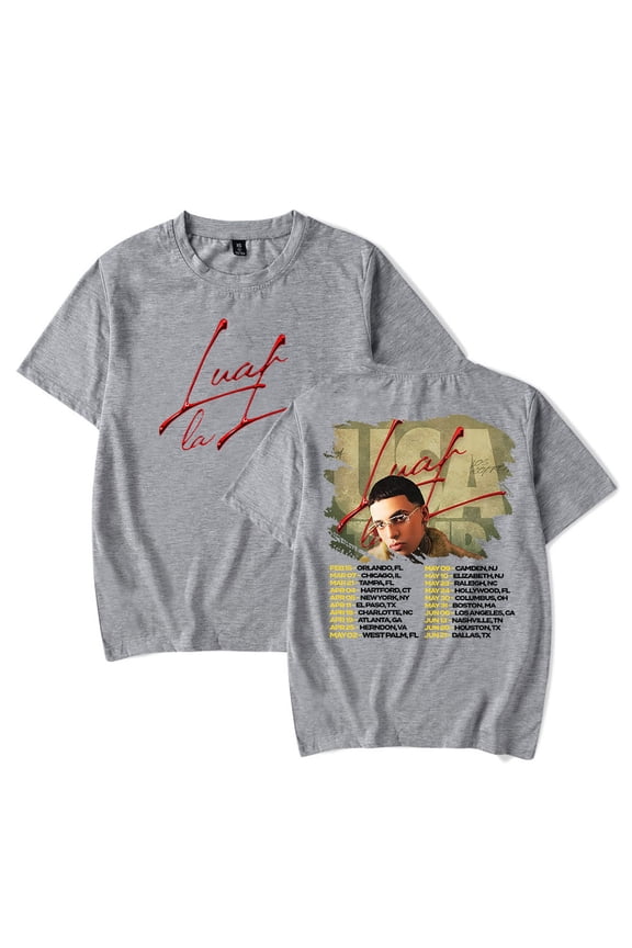 Luar La L 2025 Tour Tee Unisex Short Sleeve T-shirt Crewneck Fashion Tops