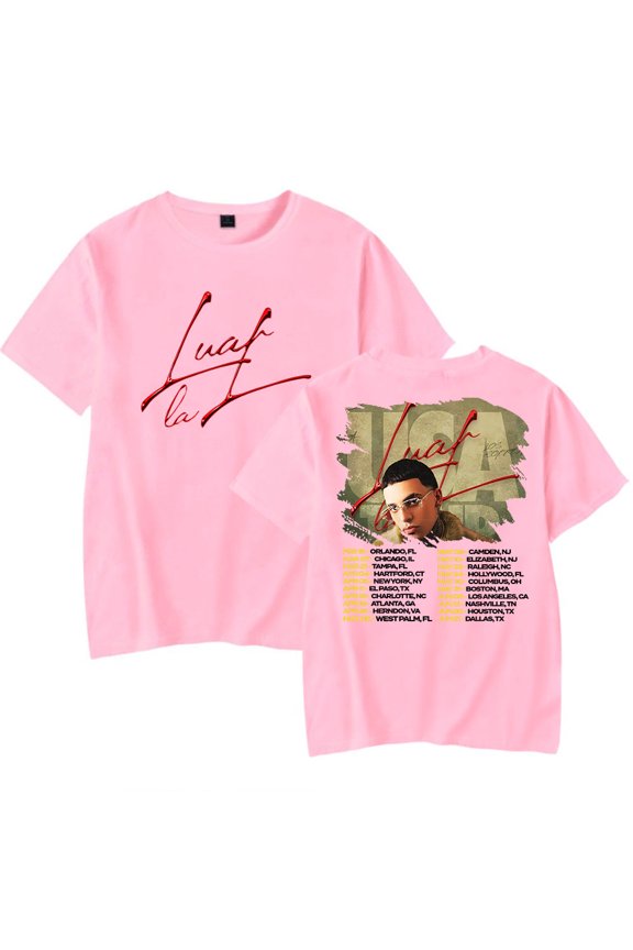 Luar La L 2025 Tour Tee Unisex Short Sleeve T-shirt Crewneck Fashion Tops