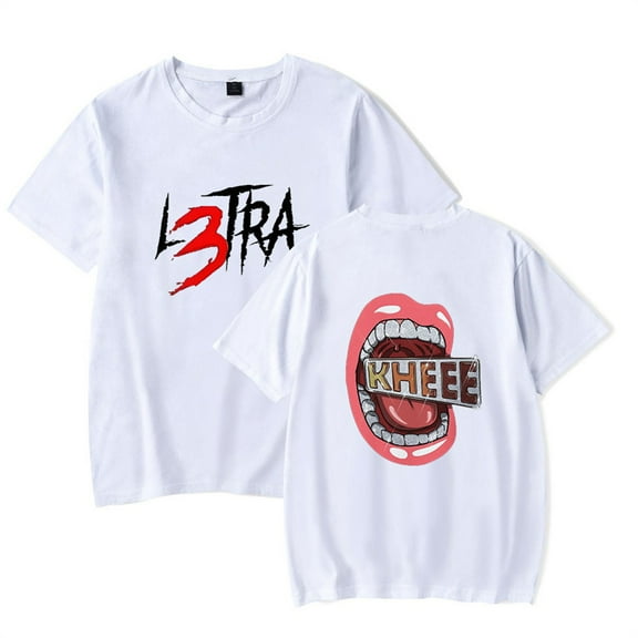Luar La L L3TRA Kheee T-shirt Hip Hop Short Sleeve Fashion Crewneck Harajuku Tops Tees
