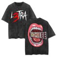 thumbnail image 1 of Luar La L L3TRA Kheee Washed Cotton Tee Shirt Unisex Short Sleeve Streetwear Tshirt, 1 of 4